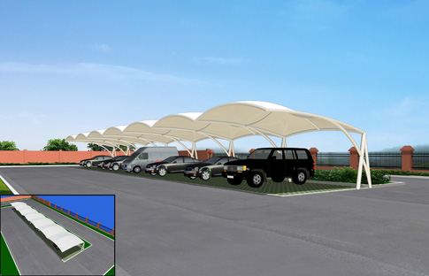 膜结构车棚比古板车棚优越在哪？